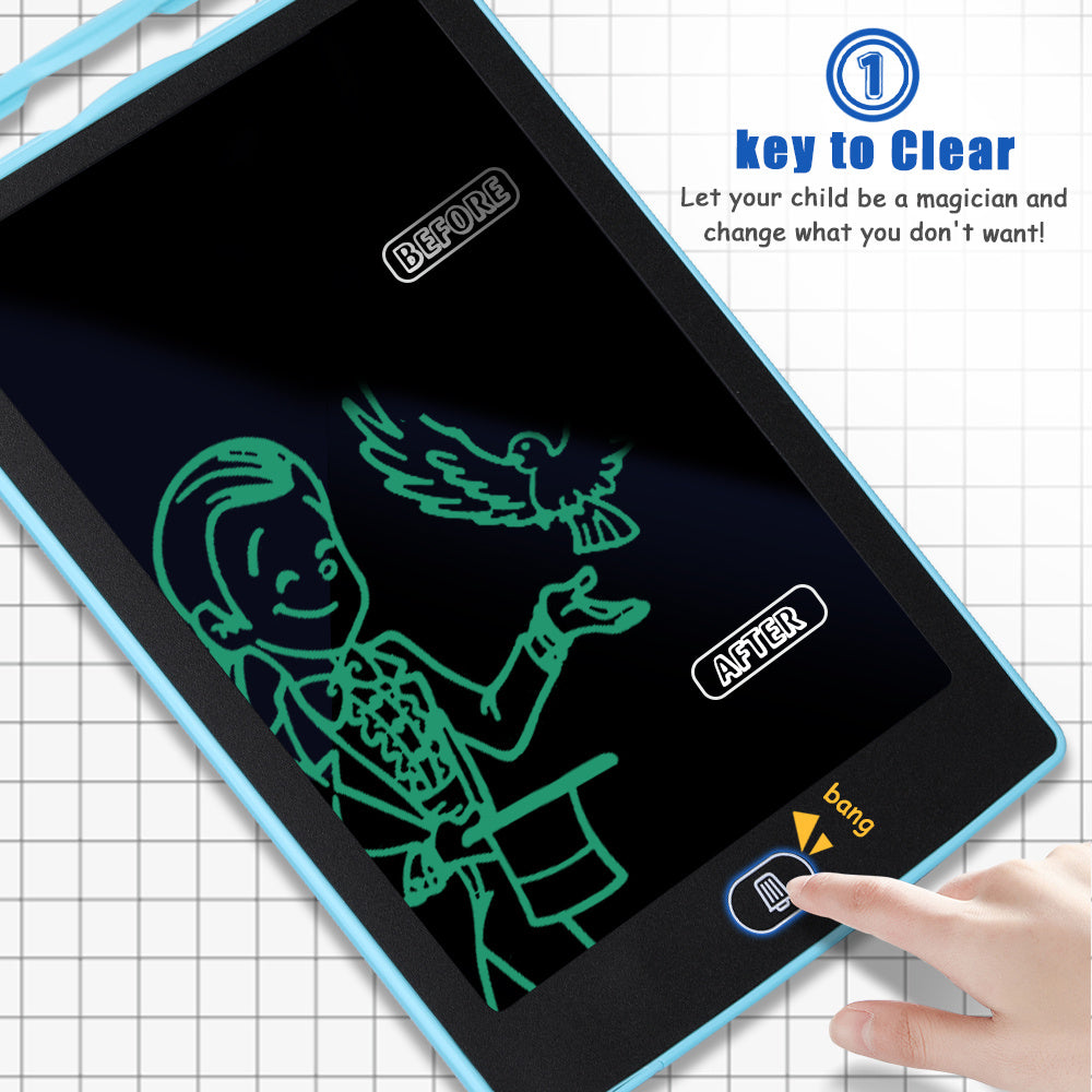8.5" LCD Writing Tablet Pad – Multicolor Drawing & Writing Board for Kids & Adults